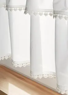 Bio Baumwoll Scheibengardine mit Herz Applikationen, bonprix Bio Baumwoll Scheibengardine mit Herz Applikationen, bonprix