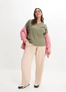 T-shirt manches 3/4 en coton, bonprix T-shirt manches 3/4 en coton, bonprix