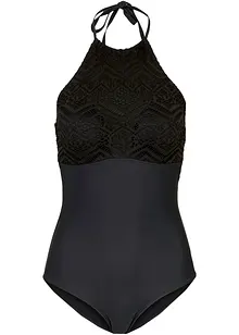 Medium Shape-Badeanzug mit Spitze, bonprix Medium Shape-Badeanzug mit Spitze, bonprix