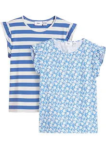 Shirt mit Bio-Baumwolle (2er Pack), bonprix Shirt mit Bio-Baumwolle (2er Pack), bonprix