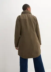 Baumwoll-Kurzparka mit Stehkragen, talliert, bonprix Baumwoll-Kurzparka mit Stehkragen, talliert, bonprix