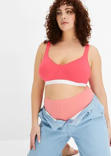 Lot de 2 soutiens-gorge coton sans armatures, bonprix Lot de 2 soutiens-gorge coton sans armatures, bonprix