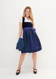Dirndl mit Samt-Mieder und Satin-Schürze (2-tlg.Set), bonprix Dirndl mit Samt-Mieder und Satin-Schürze (2-tlg.Set), bonprix
