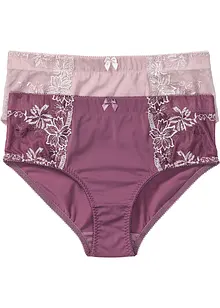 Formslip mit Stickerei (2er Pack), bonprix Formslip mit Stickerei (2er Pack), bonprix