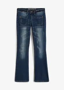 Jean évasé, taille basse, extensible, bonprix Jean évasé, taille basse, extensible, bonprix