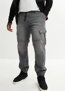 Jean jogger droit avec poches cargo, Regular, bonprix Jean jogger droit avec poches cargo, Regular, bonprix