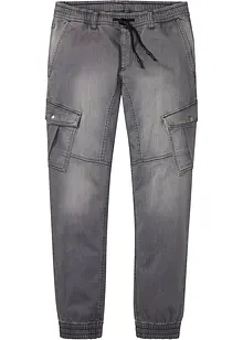 Regular Fit Jeans-Jogger mit Komfortbund, Straight, bonprix Regular Fit Jeans-Jogger mit Komfortbund, Straight, bonprix