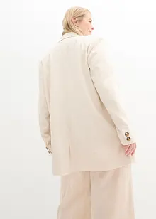 Longblazer aus Leinen-Viskose-Mix, bonprix Longblazer aus Leinen-Viskose-Mix, bonprix