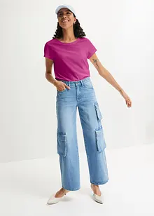 Lot de 5 T-shirts col rond, bonprix Lot de 5 T-shirts col rond, bonprix