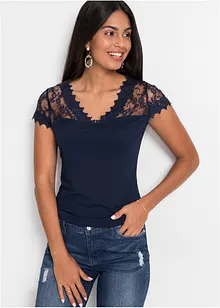 T-shirt à dentelle, bonprix T-shirt à dentelle, bonprix