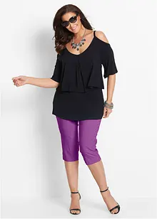 Stretchcapri mit Schlupfbund, bonprix Stretchcapri mit Schlupfbund, bonprix