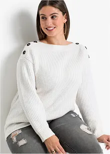 Pullover mit Knöpfen, bonprix Pullover mit Knöpfen, bonprix
