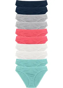 Lot de 10 slips, bonprix Lot de 10 slips, bonprix
