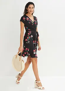 Jerseykleid in Wickeloptik, bonprix Jerseykleid in Wickeloptik, bonprix