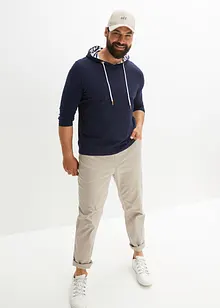 T-shirt manches longues à capuche en coton, bonprix T-shirt manches longues à capuche en coton, bonprix