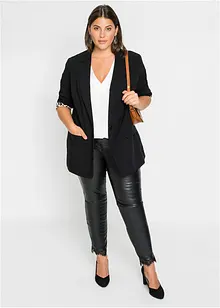 Longblazer aus fließendem Viskose-Mix, bonprix Longblazer aus fließendem Viskose-Mix, bonprix