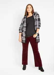 Stretch-Cord-Schlaghose mit High-Waist-Bequembund, bonprix Stretch-Cord-Schlaghose mit High-Waist-Bequembund, bonprix