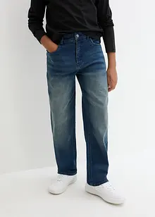 Loose-Fit-Jeans mit verstellbarem Bund, Straight, bonprix Loose-Fit-Jeans mit verstellbarem Bund, Straight, bonprix