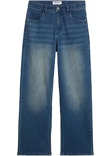 Loose-Fit-Jeans mit verstellbarem Bund, Straight, bonprix Loose-Fit-Jeans mit verstellbarem Bund, Straight, bonprix
