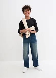 Loose-Fit-Jeans mit verstellbarem Bund, Straight, bonprix Loose-Fit-Jeans mit verstellbarem Bund, Straight, bonprix