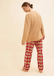 Pyjama en polaire avec haut brodé, bonprix Pyjama en polaire avec haut brodé, bonprix