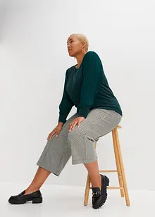 Pullover mit plissierten Ärmeln, bonprix Pullover mit plissierten Ärmeln, bonprix