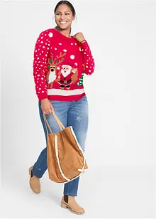 Pullover mit Weihnachtsmotiv, bonprix Pullover mit Weihnachtsmotiv, bonprix