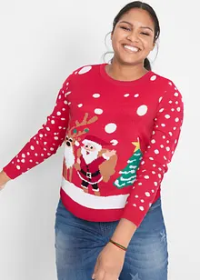 Pullover mit Weihnachtsmotiv, bonprix Pullover mit Weihnachtsmotiv, bonprix