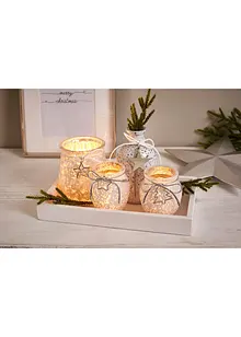 Plateau avec vase et bougeoirs, bonprix Plateau avec vase et bougeoirs, bonprix