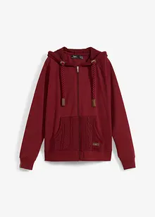 Sweat zippé à capuche et poches en maille, bonprix Sweat zippé à capuche et poches en maille, bonprix
