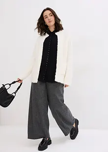 Chemisier avec manchettes à strass, bonprix Chemisier avec manchettes à strass, bonprix