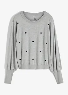 Pull en fine maille de viscose mélangée, bonprix Pull en fine maille de viscose mélangée, bonprix