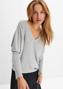 Pull en fine maille avec strass, bonprix Pull en fine maille avec strass, bonprix