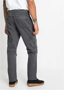 Relaxed Fit Cargohose aus robuster reiner Baumwolle, Straight, bonprix Relaxed Fit Cargohose aus robuster reiner Baumwolle, Straight, bonprix