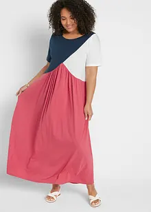Robe longue en jersey, color block, bonprix Robe longue en jersey, color block, bonprix