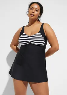 Tankini long (ens. 2 pces) avec bas de maillot taille haute, bonprix Tankini long (ens. 2 pces) avec bas de maillot taille haute, bonprix