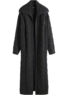 Gilet long en maille torsadée, bonprix Gilet long en maille torsadée, bonprix