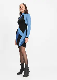 Jacquard-Strickkleid mit modernen Streifen, bonprix Jacquard-Strickkleid mit modernen Streifen, bonprix