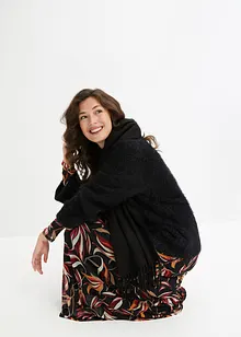 Pull boxy en fil plume à manches larges, bonprix Pull boxy en fil plume à manches larges, bonprix