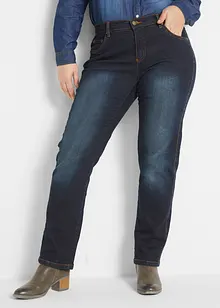 Jean droit slim, taille mi-haute, extensible, bonprix Jean droit slim, taille mi-haute, extensible, bonprix