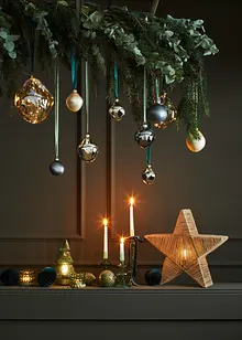 Weihnachtskugeln in organischen Formen (3er Pack), bonprix Weihnachtskugeln in organischen Formen (3er Pack), bonprix