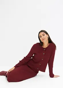 Gilet en maille côtelée, viscose majoritaire, bonprix Gilet en maille côtelée, viscose majoritaire, bonprix