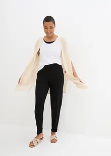 Lot de 2 pantalons en viscose avec taille confortable, bonprix Lot de 2 pantalons en viscose avec taille confortable, bonprix