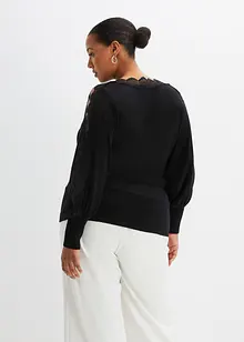 Pull fluide en fine maille de viscose mélangée, bonprix Pull fluide en fine maille de viscose mélangée, bonprix