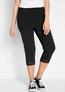 Capri-Leggings mit Spitzendetail, bonprix Capri-Leggings mit Spitzendetail, bonprix