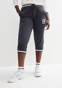 Pantalon de jogging, longueur 3/4, en coton extensible, bonprix Pantalon de jogging, longueur 3/4, en coton extensible, bonprix