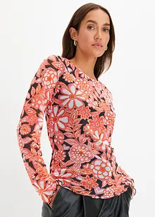 bedrucktes Mesh-Langarmshirt, bonprix bedrucktes Mesh-Langarmshirt, bonprix