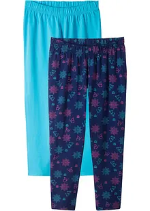 Capri-Leggings mit Bio-Baumwolle (2er Pack), bonprix Capri-Leggings mit Bio-Baumwolle (2er Pack), bonprix