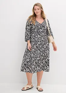 Robe midi en viscose fluide, bonprix Robe midi en viscose fluide, bonprix
