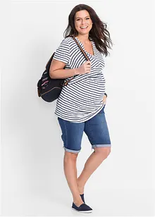 Umstandsjeans-Bermuda im Slim Fit, bonprix Umstandsjeans-Bermuda im Slim Fit, bonprix